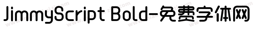 JimmyScript Bold字体转换